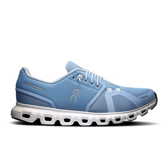 On Running Cloud 6 Sneakers in Chambray and White | SLIGHTLY USED - Picture 1 of 11